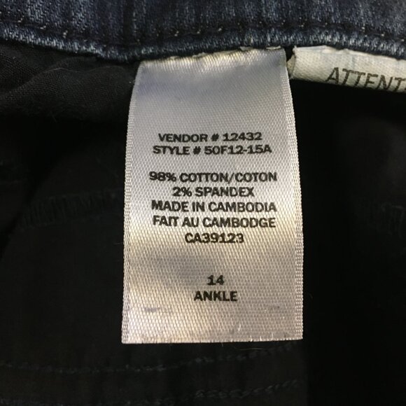 98% Cotton Blue Essential Ankle Jeans - Picture 8 of 9